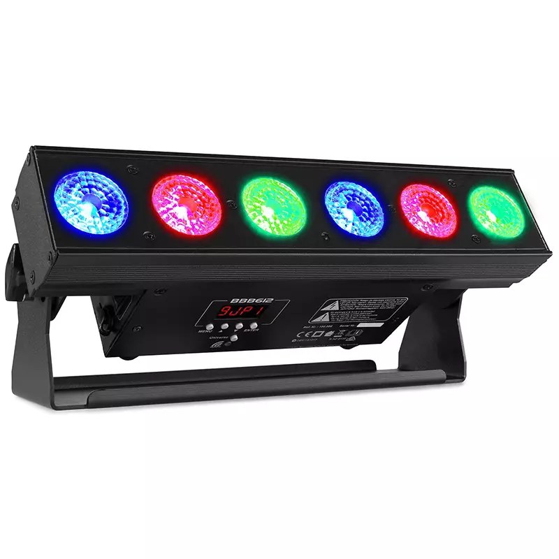 BeamZ BBB612 LED Battery Bar IP20 6x 12W RGBAWUV