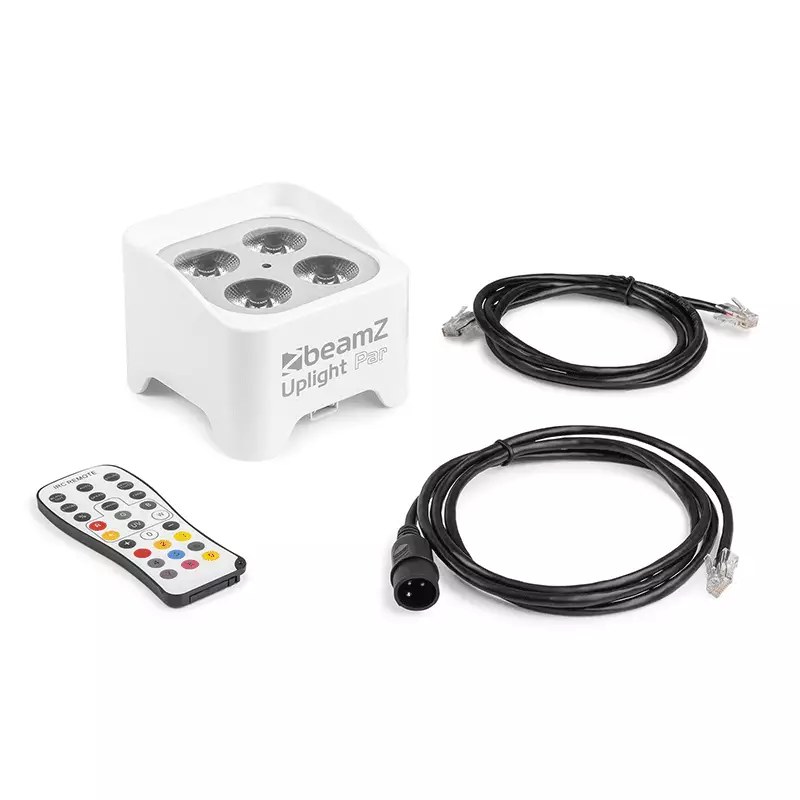 BeamZ BBP90W BATT UPLIGHT PAR 4X 4W RGB-UV WHITE — view 5