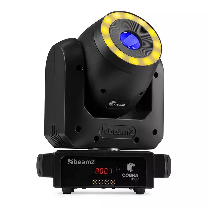 BeamZ COBRA100R LED Moving Head Spot 1x 100W with Ring RGBW