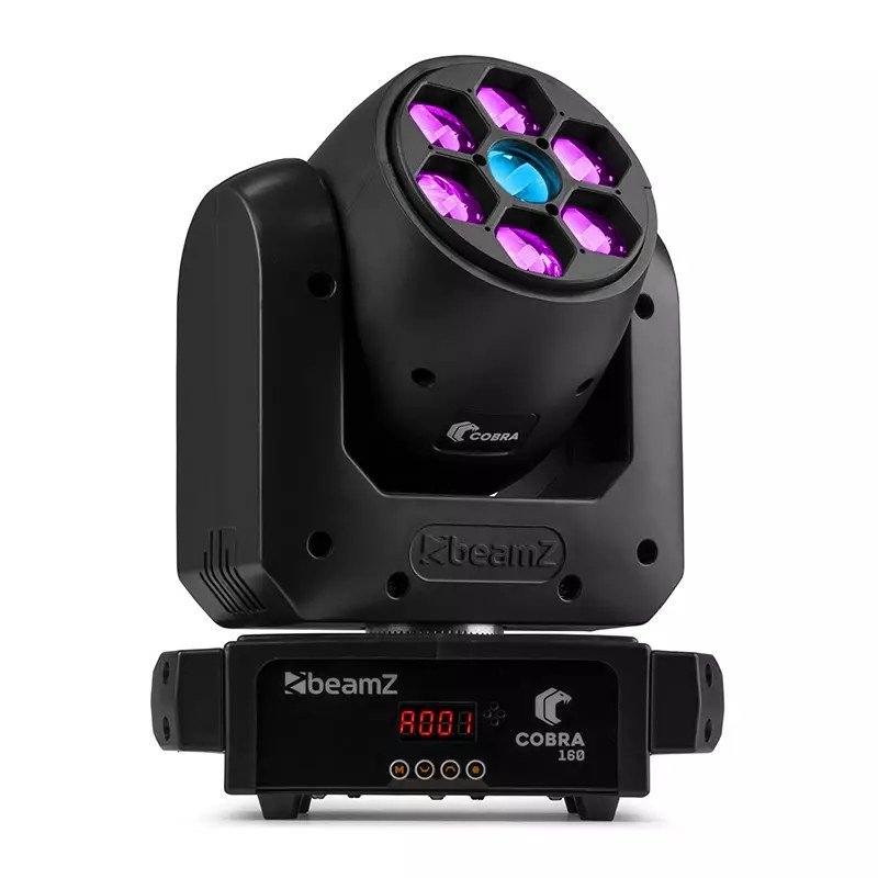 BeamZ COBRA160 LED Moving Head Spot 1x 100W with BEE-EYE 6x 10W RGBW