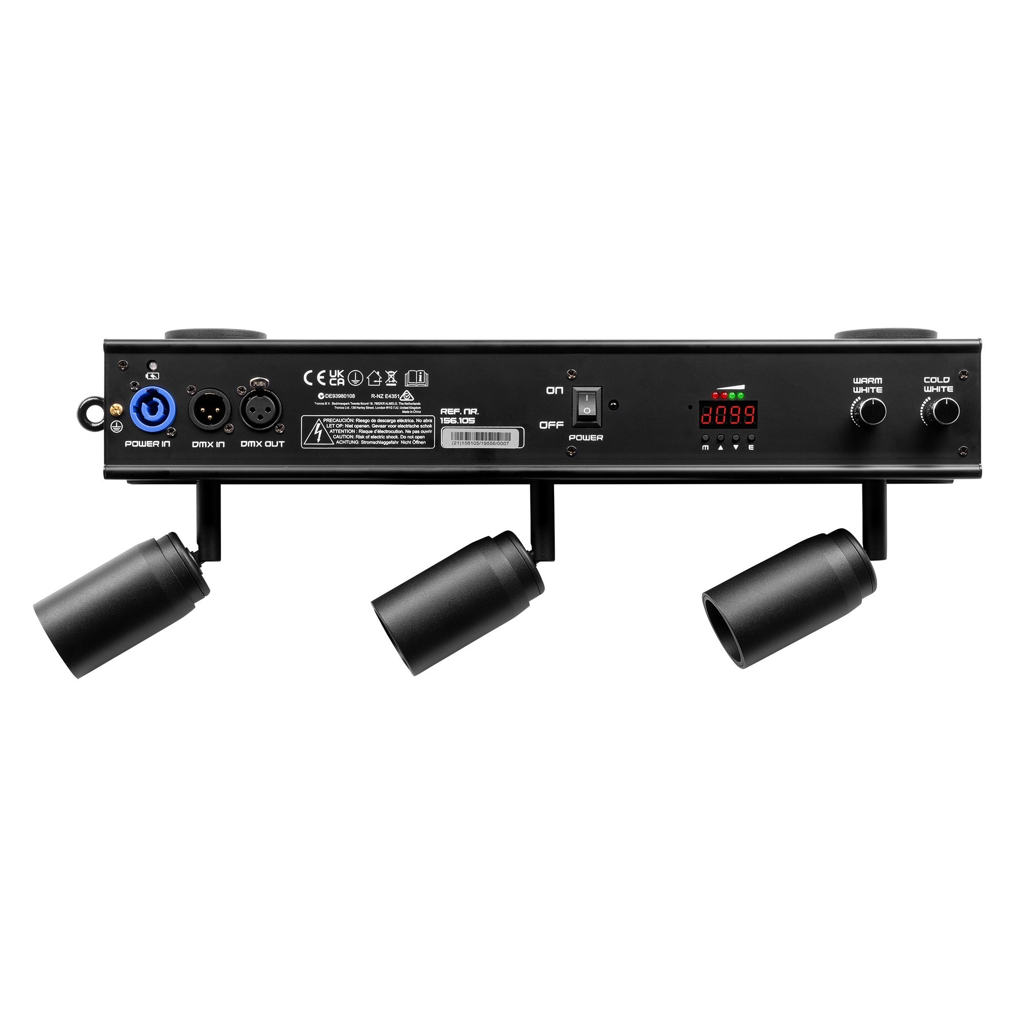 BeamZ EZYBAR3 LED Battery Bar Light 3x 10W WW/CW — view 2