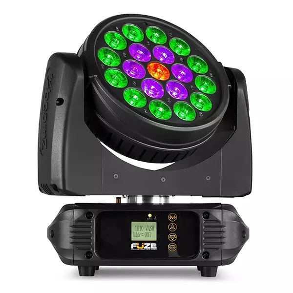 BeamZ FUZE1910 LED Moving Head Wash with Ring Control 19x 10W RGBW
