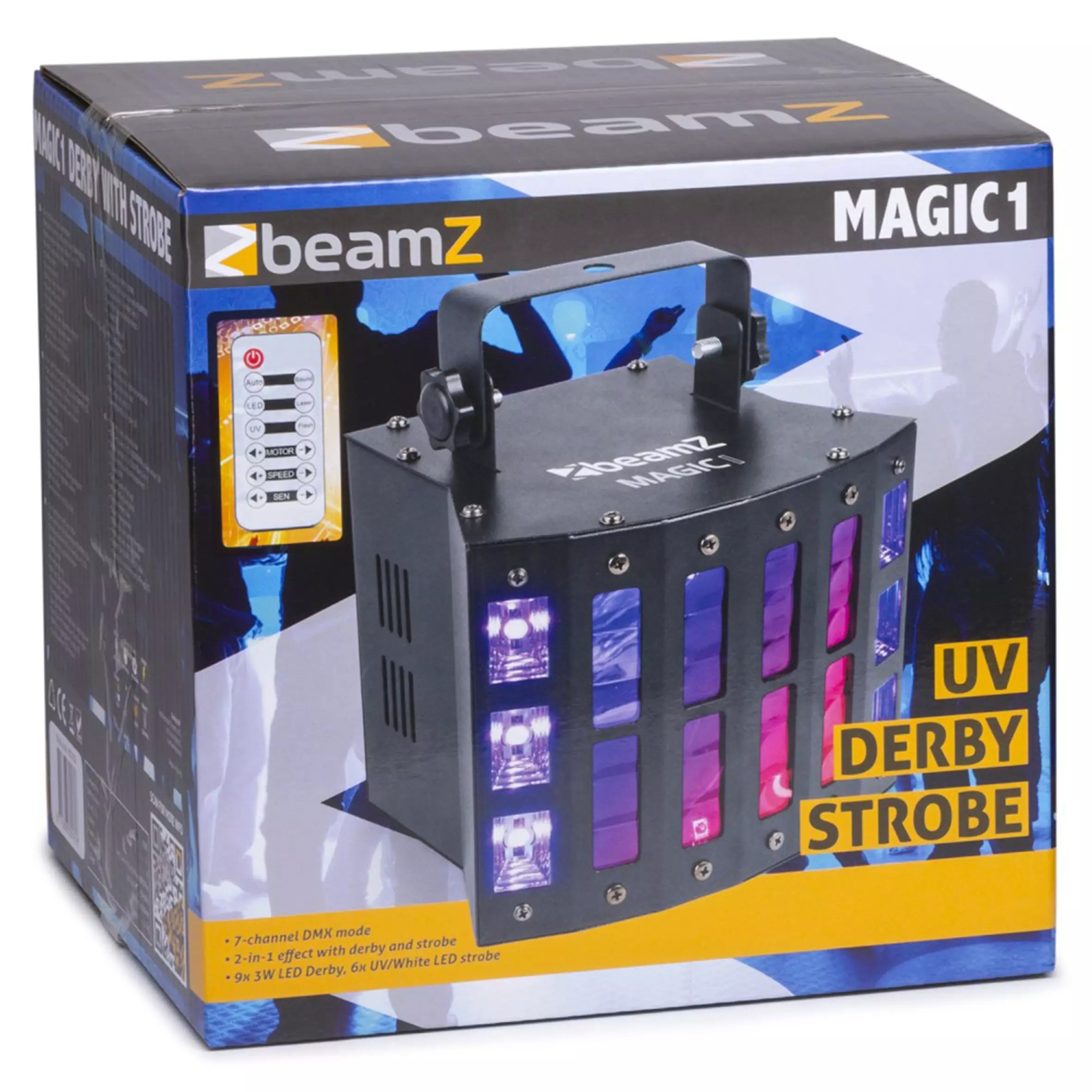 BeamZ MAGIC1 Derby with Strobe 9x 3W RGBAWUV — view 3