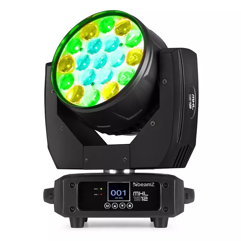BeamZ MHL1912 LED Moving Head Wash 19x 12W RGBW [2 in a Flightcase] — view 2