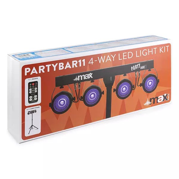 BeamZ PARTYBAR11 SET 4 X COB PAR 4x 20W RGB — view 6