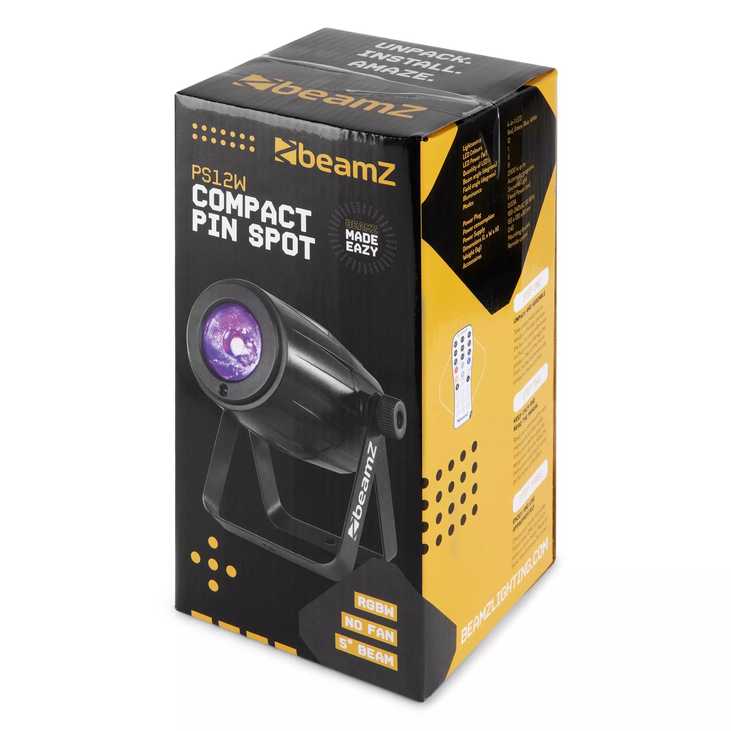 BeamZ PS12W LED PINSPOT IP20 1x 12W RGBW — view 5