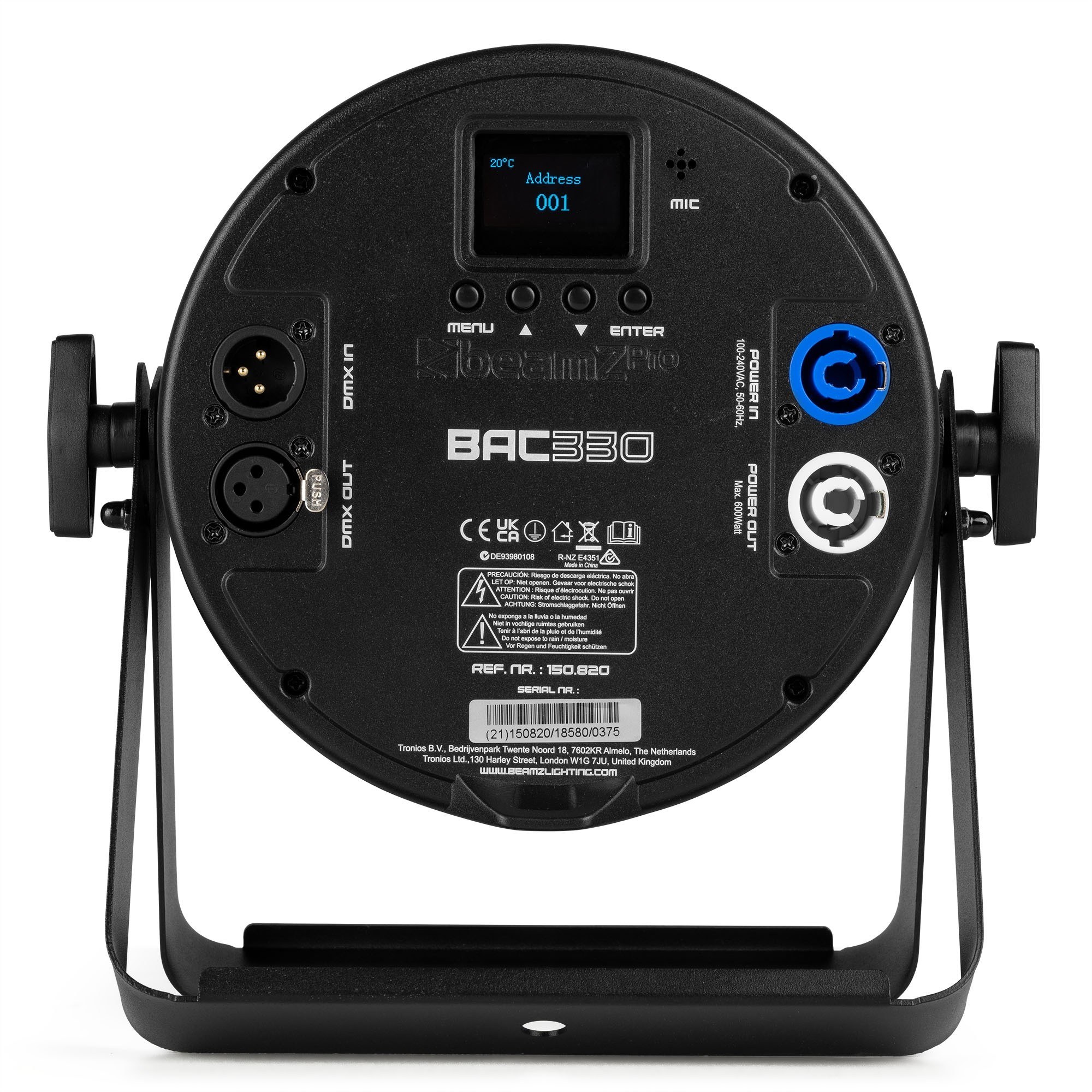 BeamZPro BAC330 LED PROPAR 12x 8W RGBW — view 3