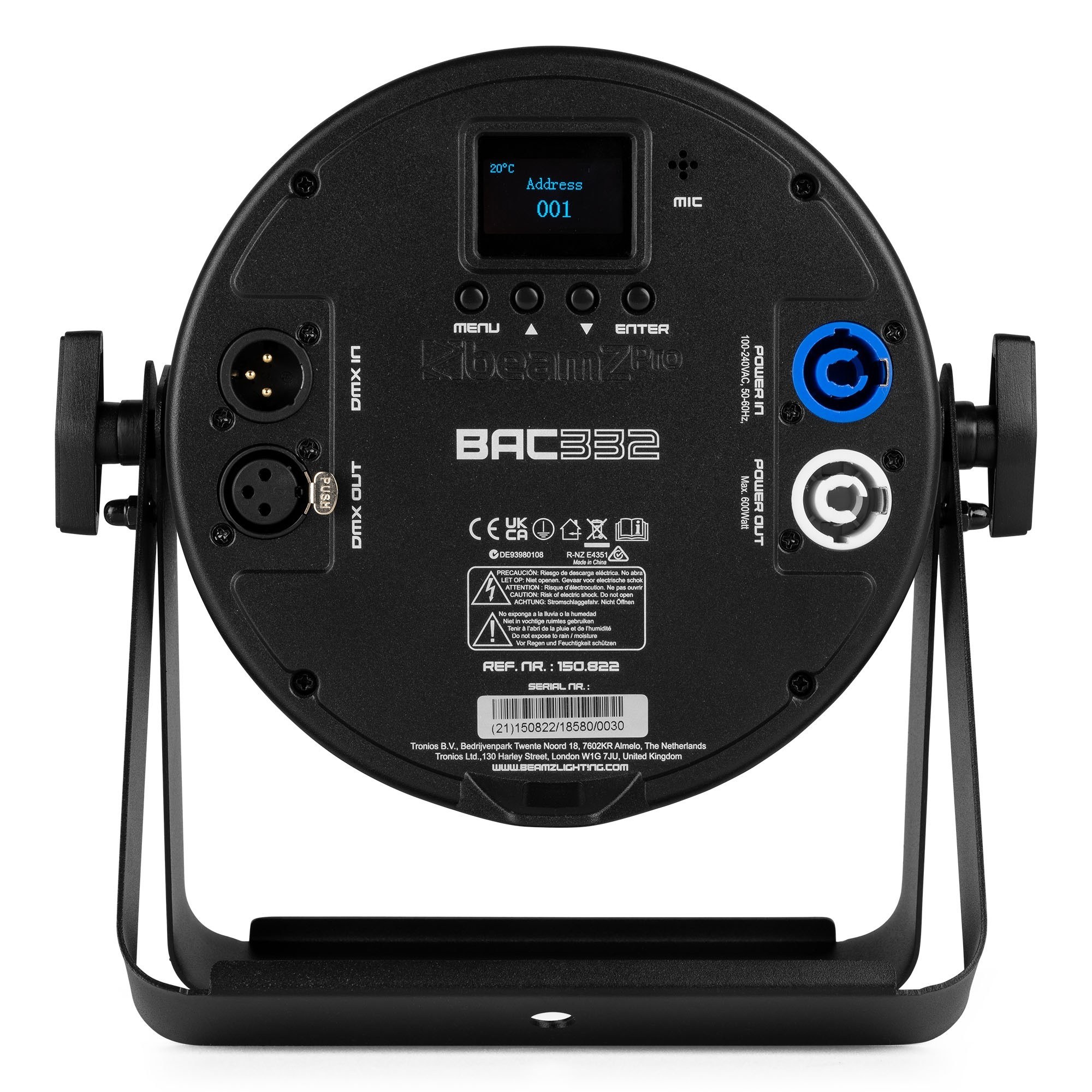 BeamZPro BAC334 LED PROPAR 12x 10W RGBWAUV — view 2