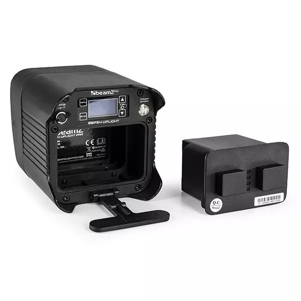 BeamZPro - BBP54 LED BATTERY UPLIGHT PAR IP54 4x 12W RGBAWUV — view 3
