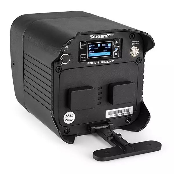BeamZPro - BBP54 LED BATTERY UPLIGHT PAR IP54 4x 12W RGBAWUV — view 2