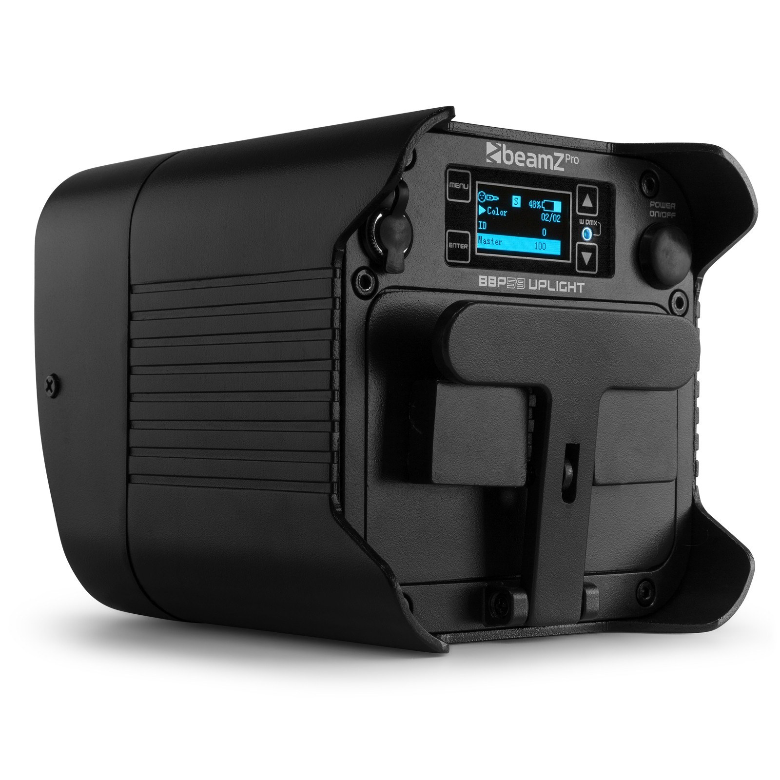 BeamZPro BBP59 LED Battery Uplight Par IP65 9x 12W RGBAWUV — view 3