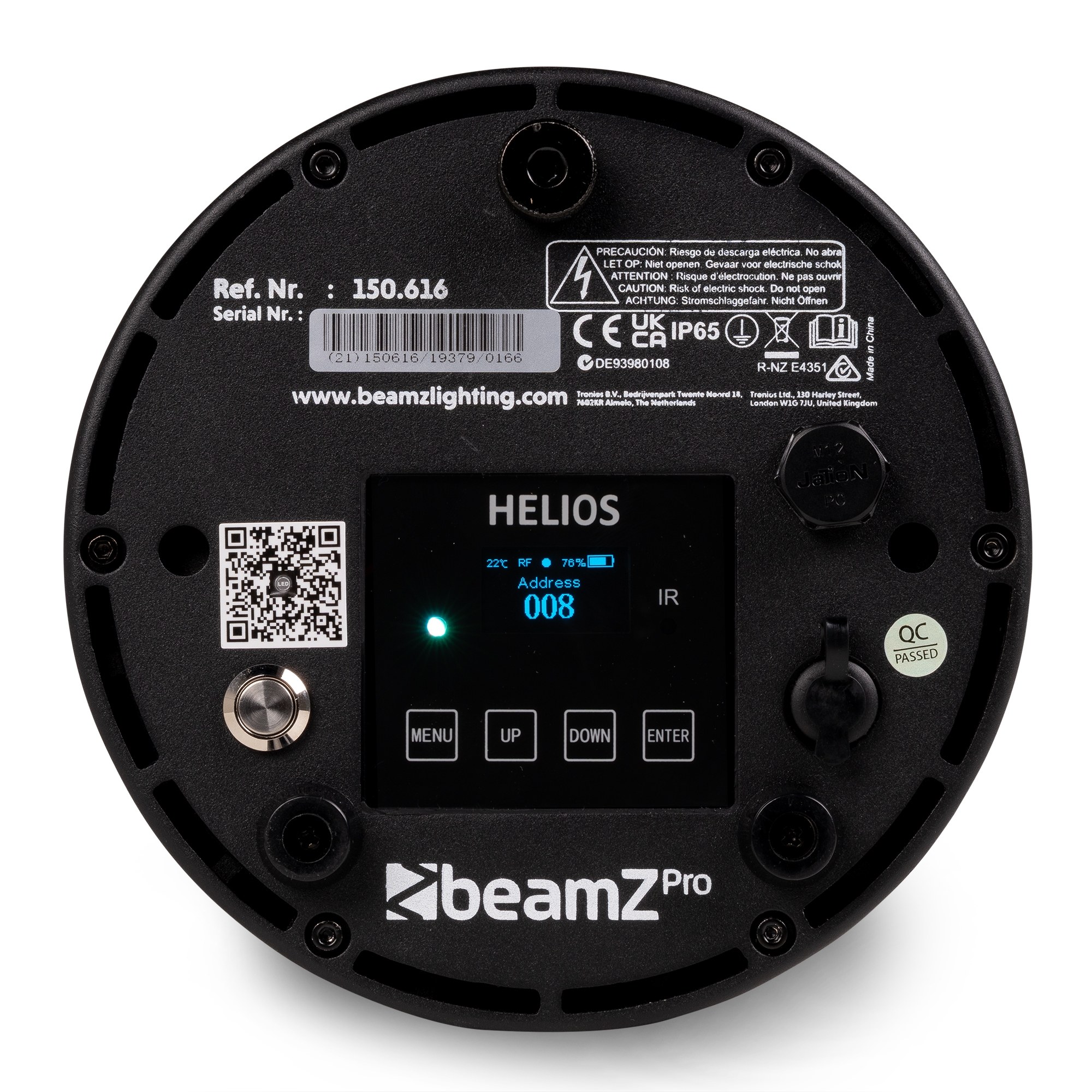 BeamZPro HELIOS LED BATTERY UPLIGHT PAR IP65 6x 15W RGBWA-UV — view 5