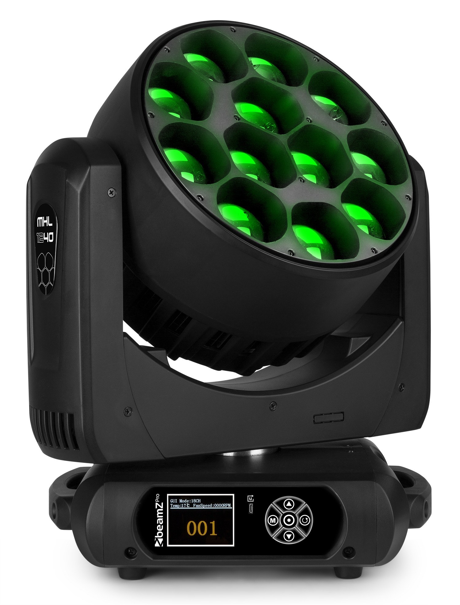 BeamZPro - MHL1240 LED Moving Head Zoom 12x 40W RGBW