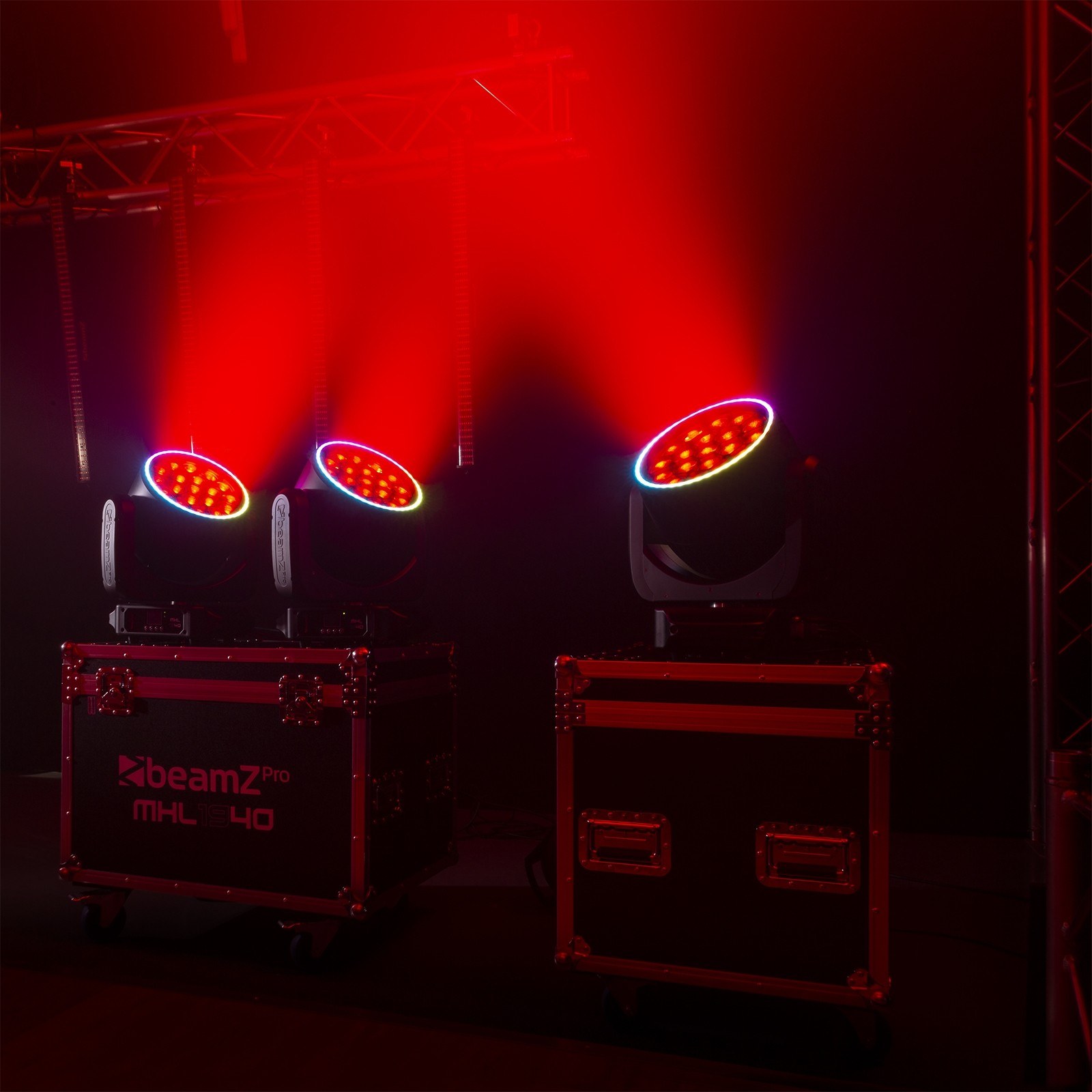 BeamZPro MHL1940 LED Moving Head Bee Eye Zoom 19x 40W RGBW [2 in a Flightcase] — view 8