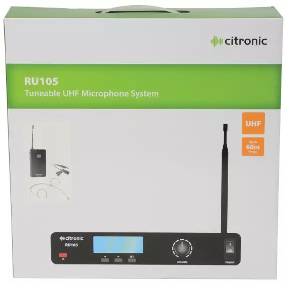 Citronic - RU105-N - Lapel Microphone UHF 863-865MHz — view 6