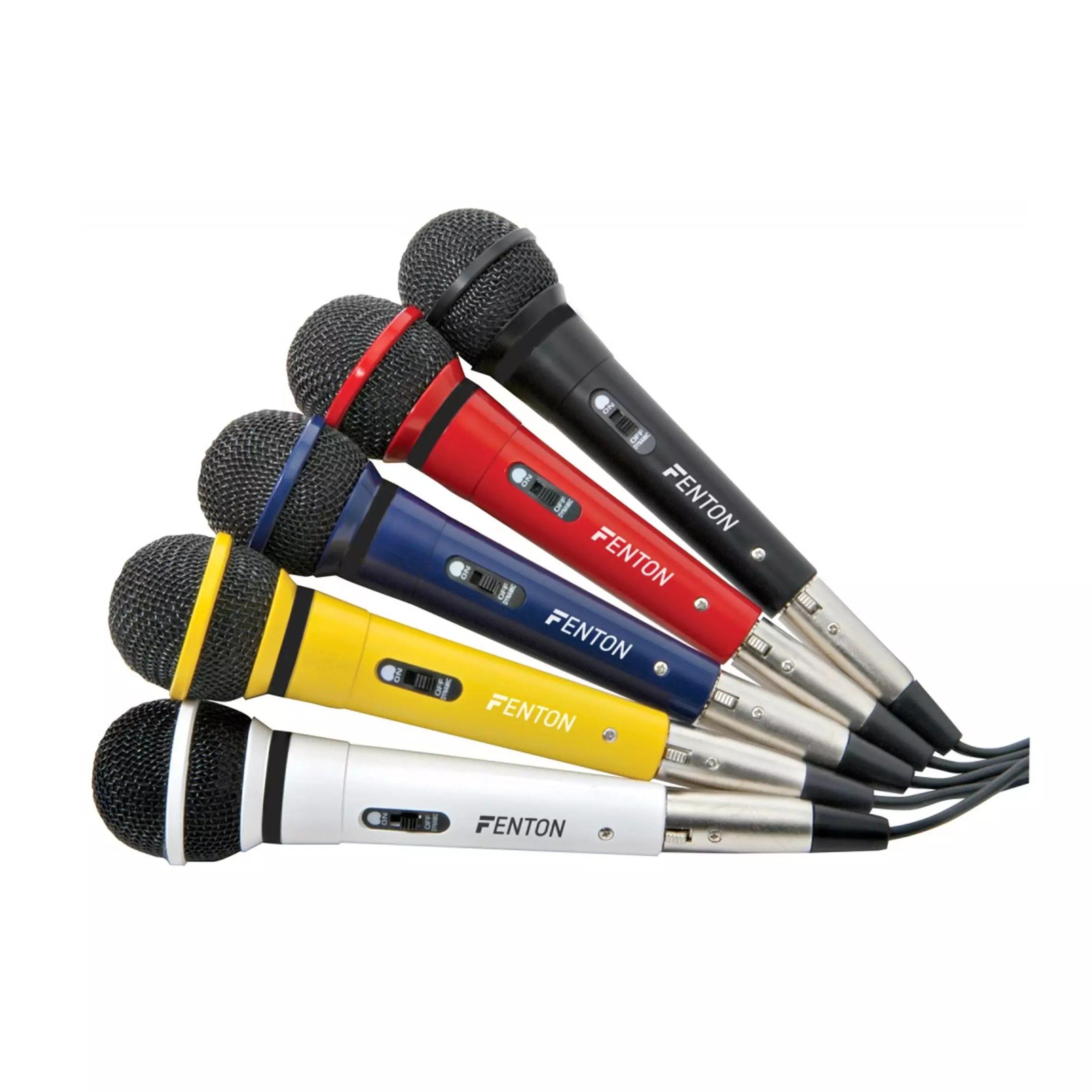 Fenton - DM120 - Colour microphone set set of 5