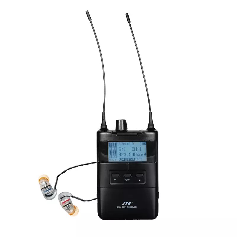 JTS - SIEM-121R/IE-1 IN-EAR MONITORING SYSTEM RECEIVER FOR SIEM-121T UHF 506-542MHz