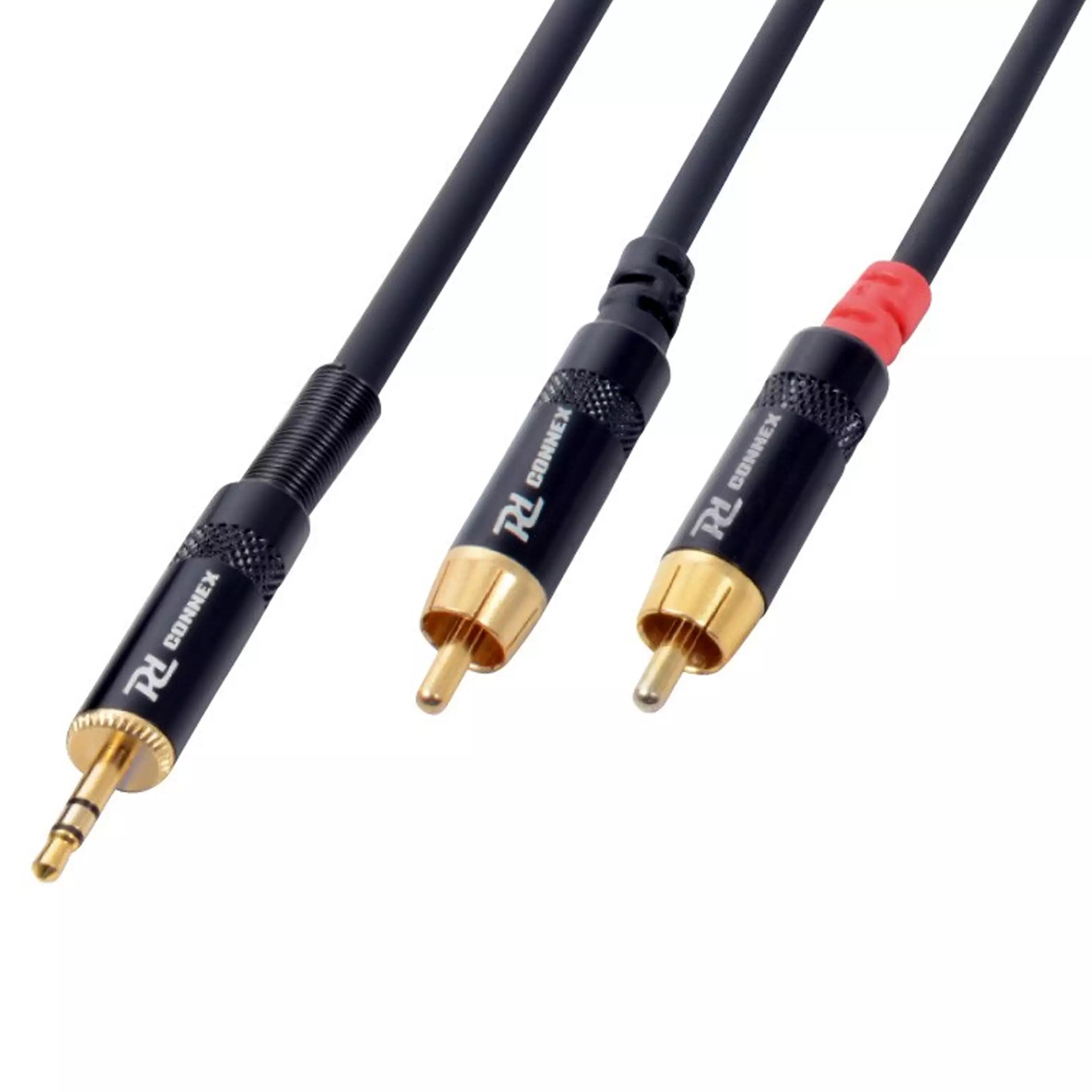 Power Dynamics Connex - PDC CX85-6 SIGNAL LEAD 3.5MM STEREO MALE – 2X RCA MALE 6M