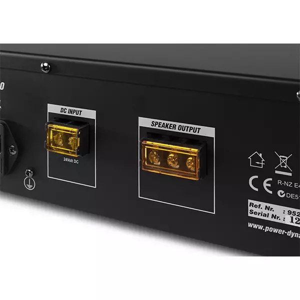 Power Dynamics - PDM PRM120 100V Mixer Amplifier 120W USB/SD/BT 6 Zone — view 3
