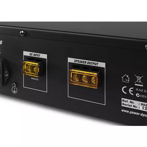 Power Dynamics - PDM PRM60 - 100V Mixer Amplifier 60W USB/SD/BT 6 Zone — view 3