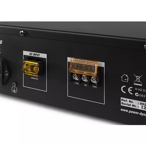 Power Dynamics - PDM PRM60 - 100V Mixer Amplifier 60W USB/SD/BT 6 Zone — view 4