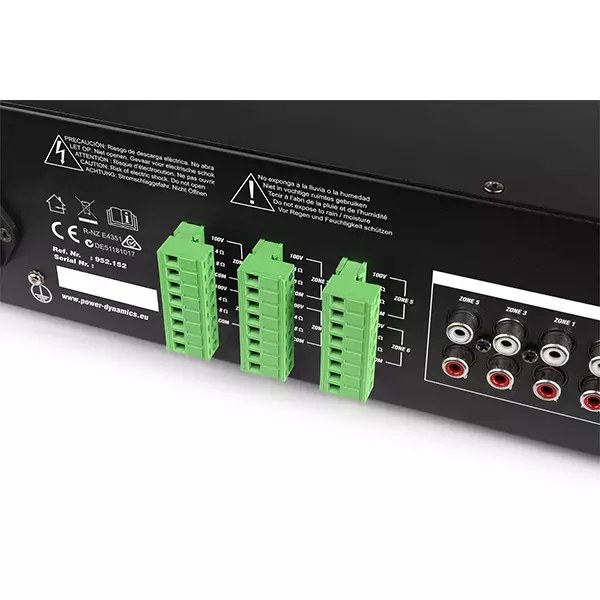 Power Dynamics - PDM PRM606 - 100V Mixer Amplifier 360W USB/SD/BT 6 Zone — view 5