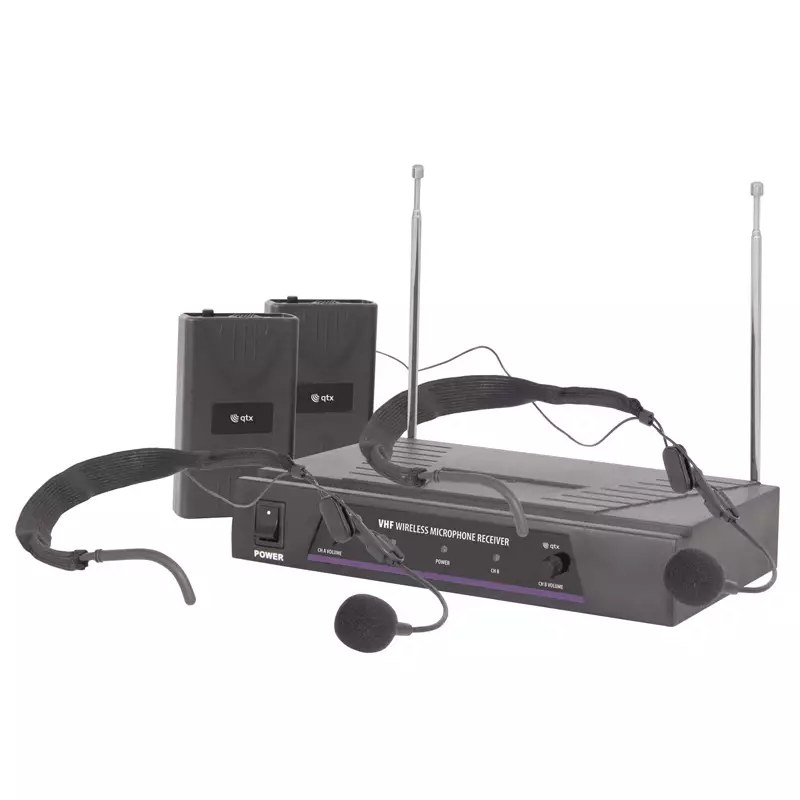 QTX - VN2 - Dual Neckband Microphone VHF 174.1 + 175.0MHz