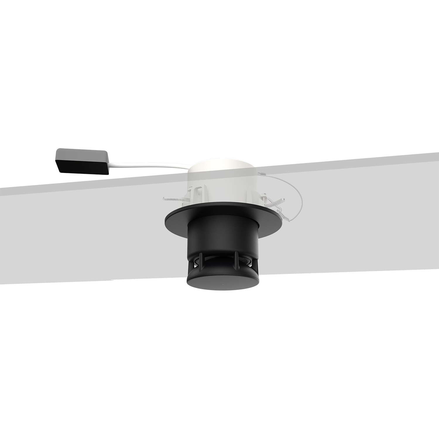 Spottune - OMNIRECESS R1-K-BW - Recess for Track Speaker Black/White